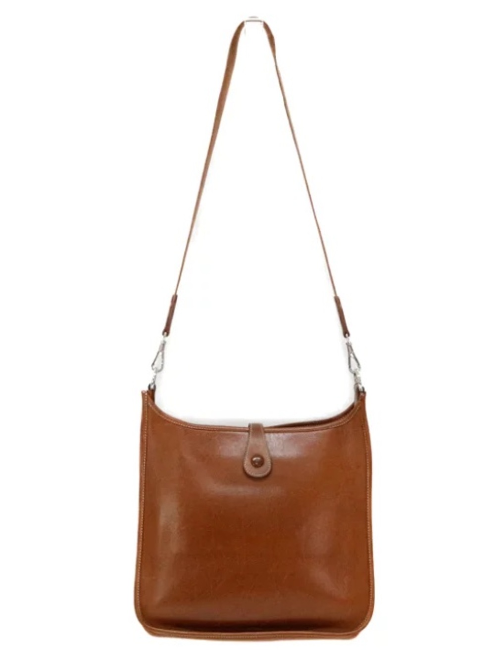 Authentic HERMES EVELYNE PM brown box leather crossbody - Picture 3 of 13